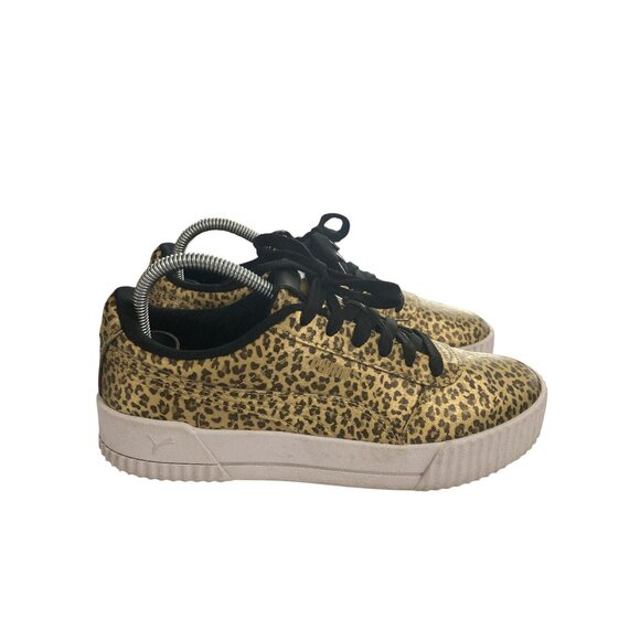 Puma Women's  Size 7 Leopard Print Sneakers Casual Shoes - Picture 6 of 8